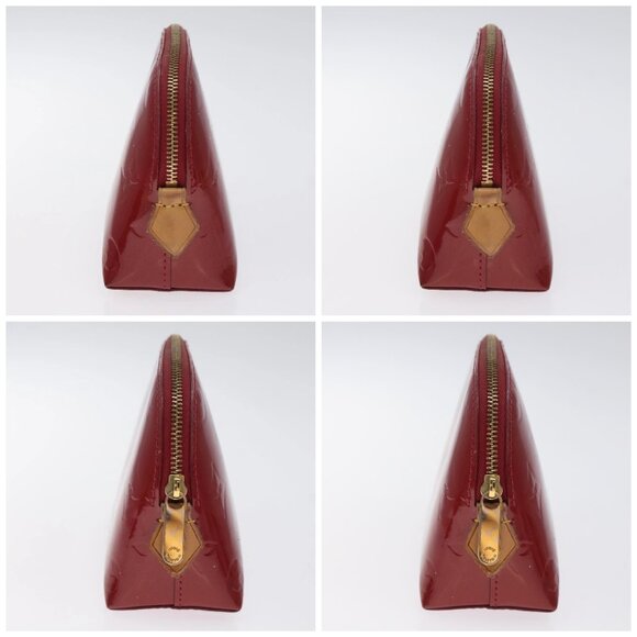 LOUIS VUITTON Vernis Pochette Cosmetic Pouch Pomme D'amour M91496 LV Auth 127419 - Picture 16 of 16